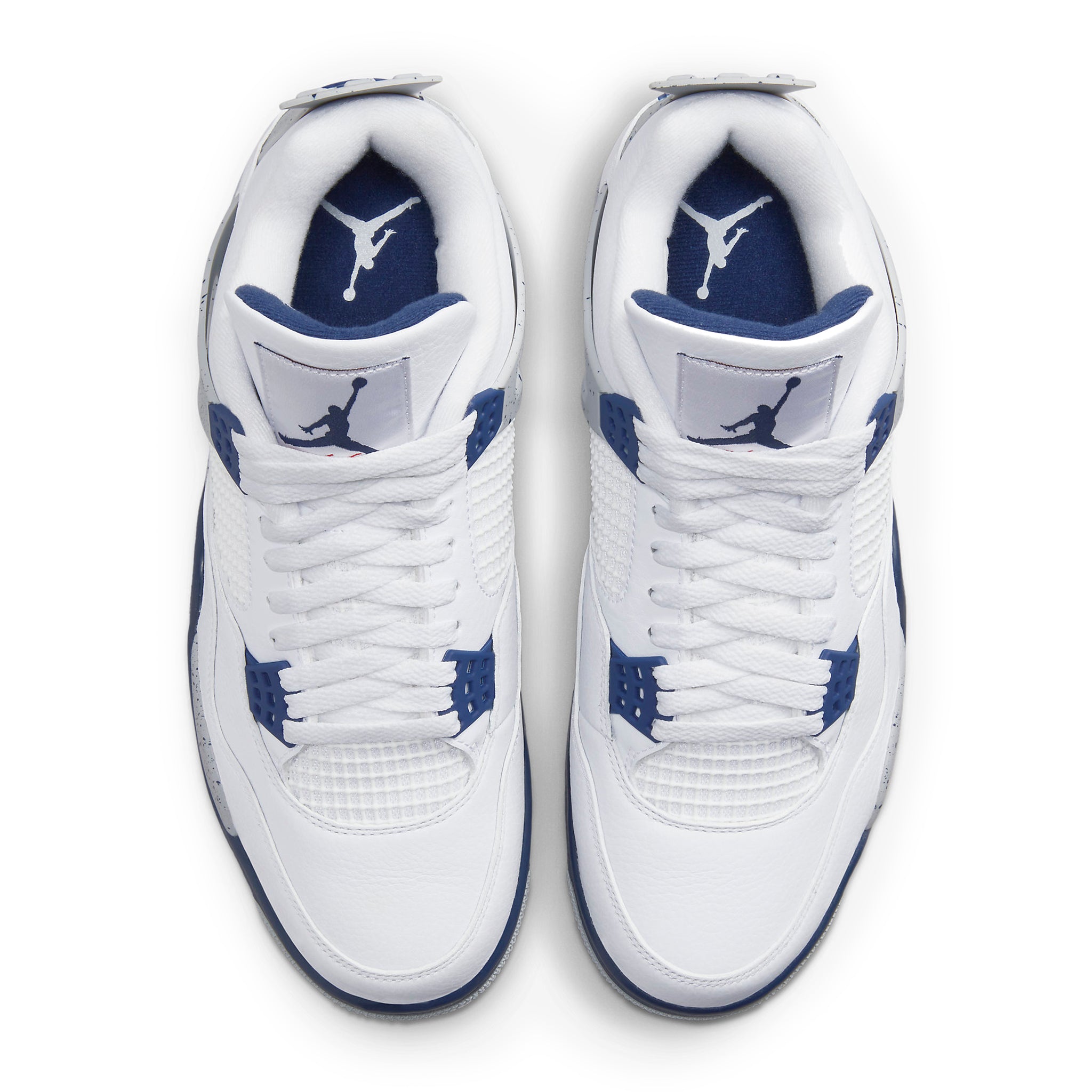 Top down view of Air Jordan 4 Retro Midnight Navy DH6927-140
